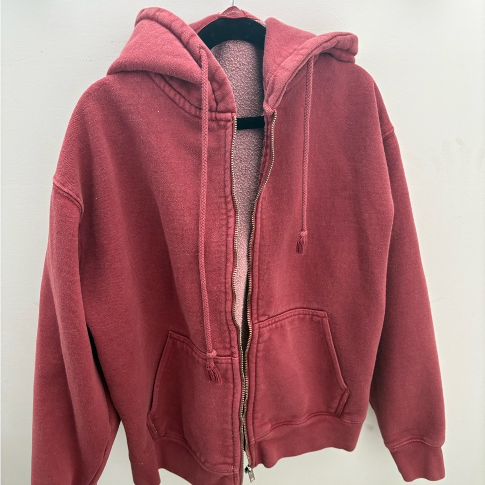 Brandy Melville/john galt zip up hoodie.